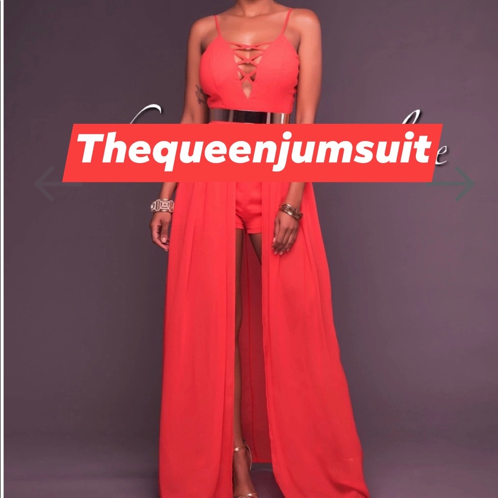 Red jumpsuit/romper